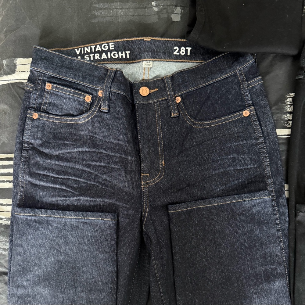 Vintage slim Straight women’s  Jeans - Dark Blue, and black